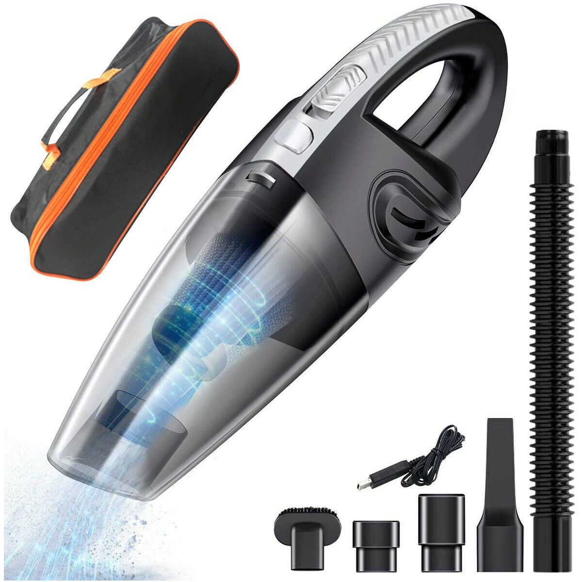 Cordless Handheld Vacuum Cleaner for Car and Home, Portable Rechargeable Wet Dry Vacuum with Filter