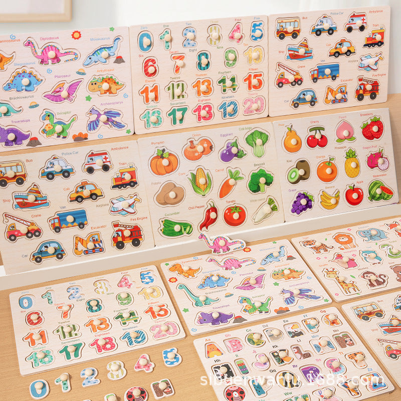 Wooden Puzzle for Kids, Color Matching Puzzle, Montessori Toy, Animal Puzzle Board, Educational Toy for Toddlers 1 2 3 Years