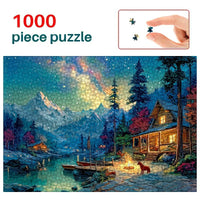 1000 Piece Cartoon Jigsaw Puzzle for Kids and Adults, Educational Handmade Style Puzzle for Creative Play and Home Decoration