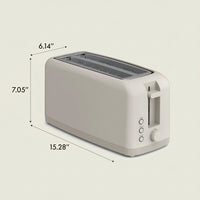 oatmilk toaster with reheat button for warming toasted bread