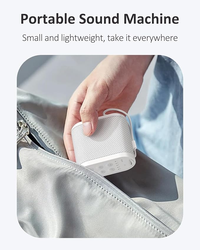 White Noise Machine With Headphone Jack And Timer
