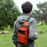 Outdoor camera and viewing essentials with binoculars, tripod and backpack