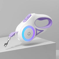 LED dog leash for outdoor walking activities