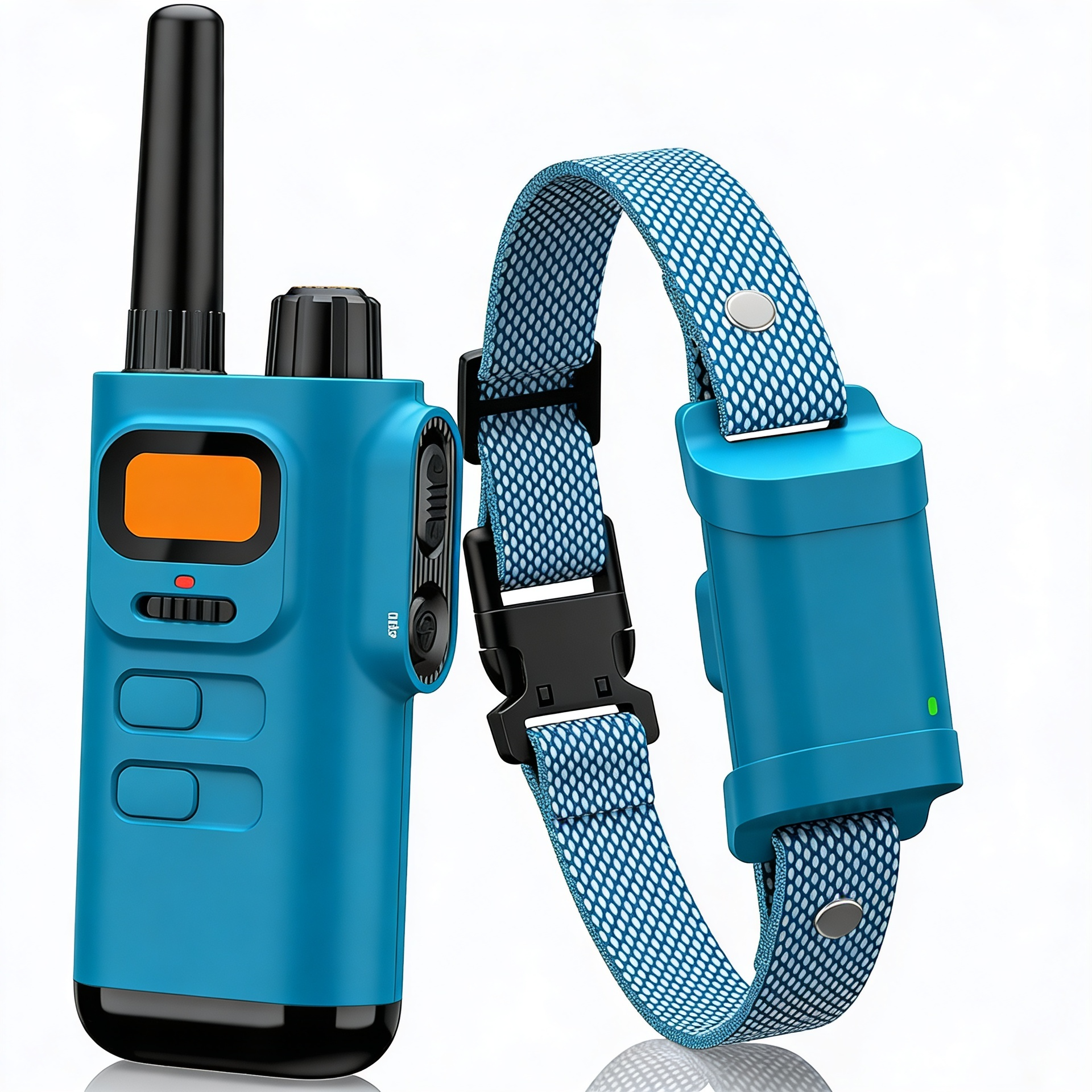 Outdoor dog walking collar with smooth strap finish for daily use