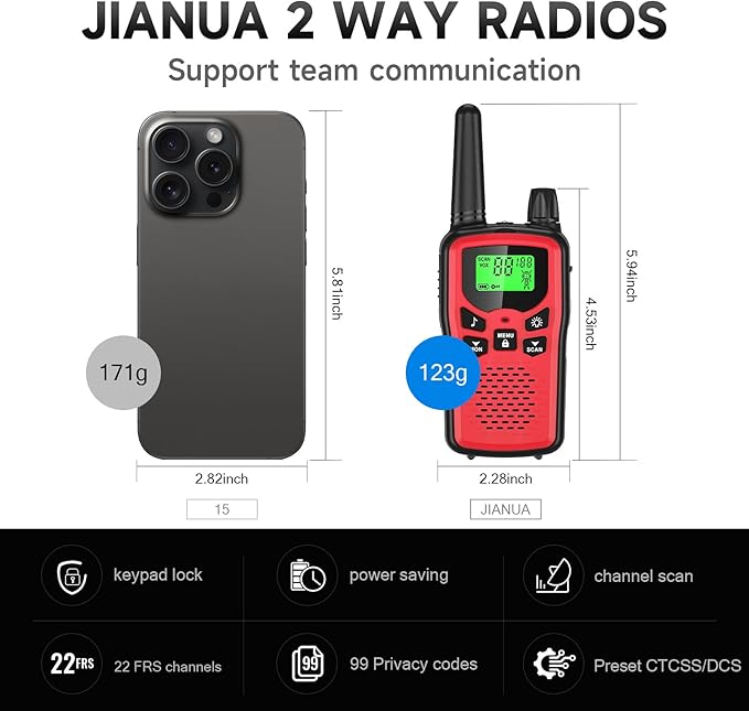 walkie talkies used for hiking camping outdoor communication