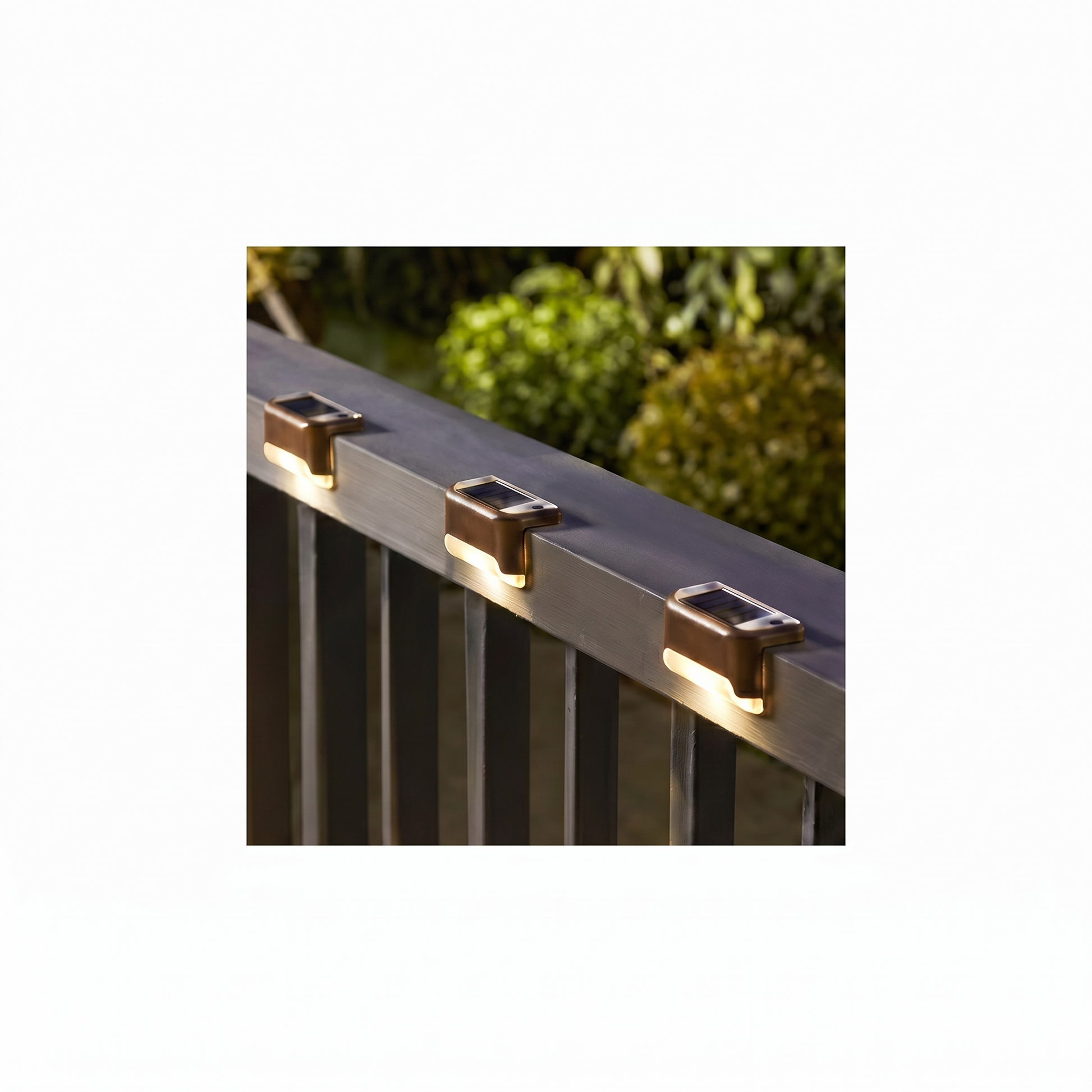 Warm White Solar Deck Lights