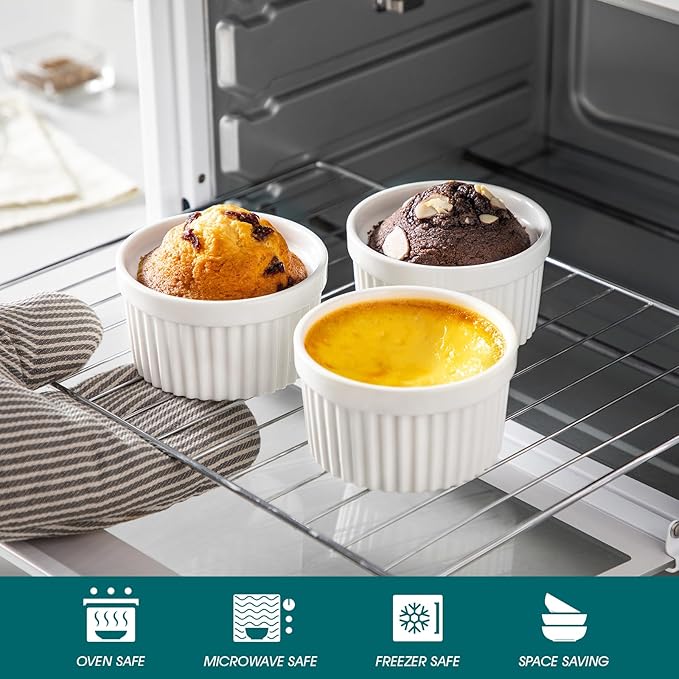 Small ramekin dishes with matching lids