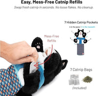 Safe hands-on cat play using interactive protective glove
