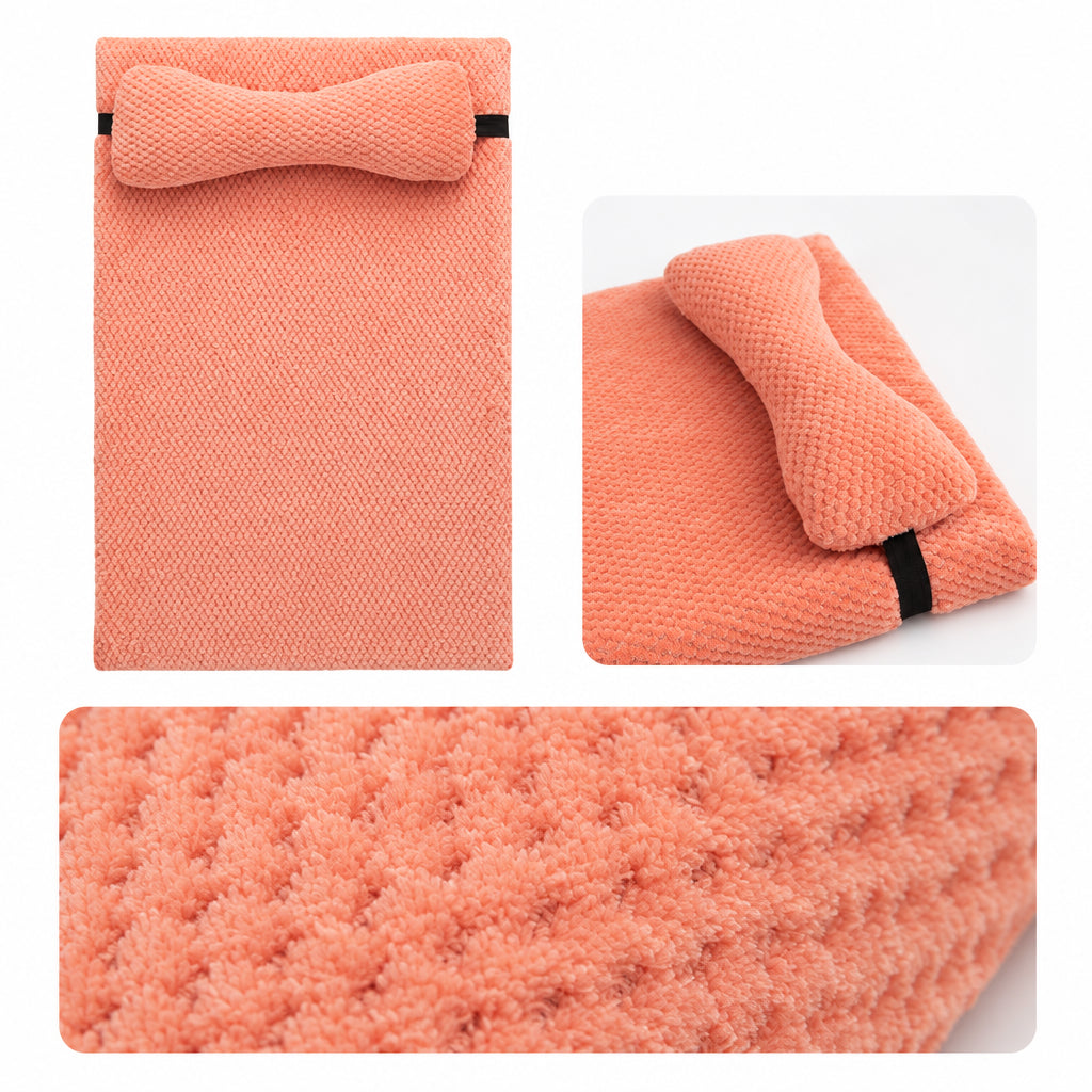 Padded dog and cat bed mat for indoor use