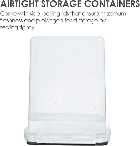Food storage set for rice, cereal, pasta, and snacks