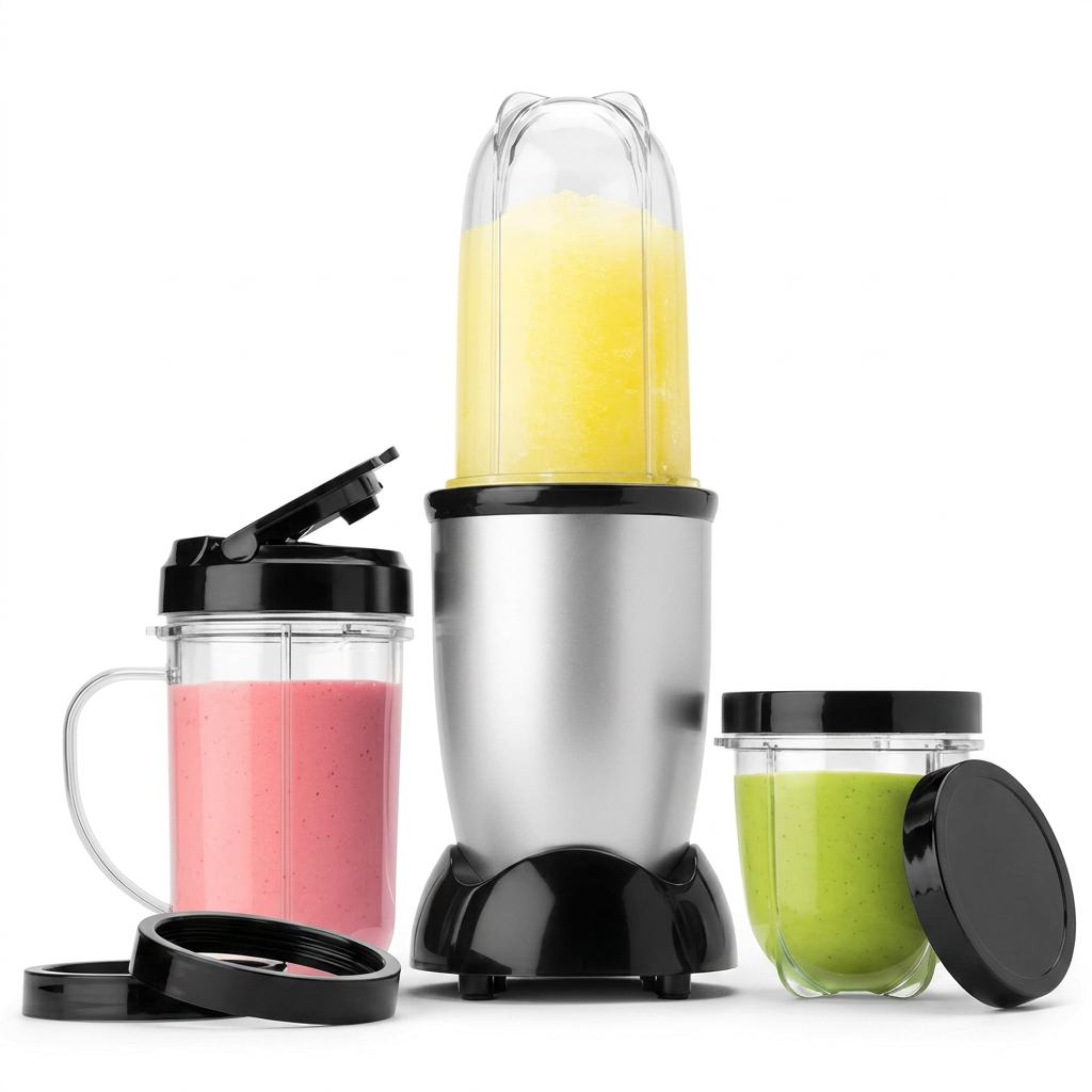 Compact Smoothie Blender Set for Home Kitchen Use