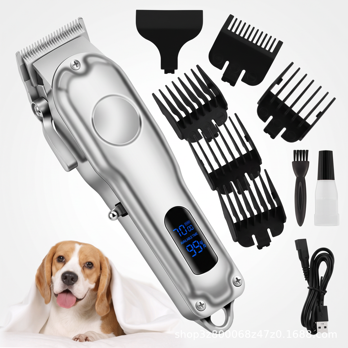 Pet coat trimming clipper for regular grooming