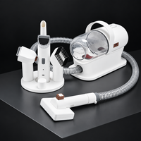 Pet grooming vacuum for cats and dogs with hair collection