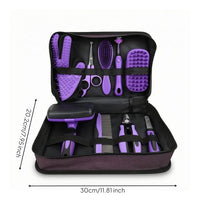 Pet grooming vacuum with multiple grooming accessories