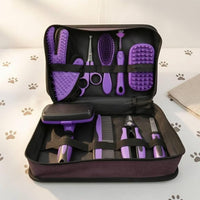 Pet hair vacuum grooming system for dogs