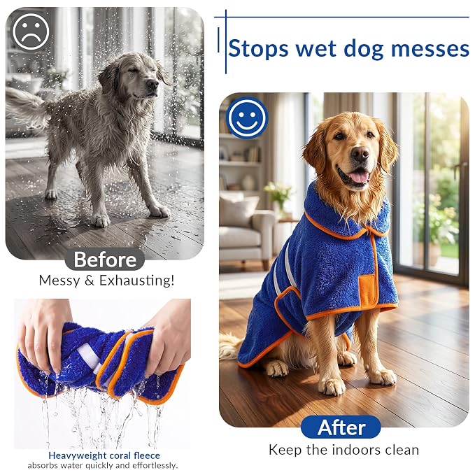 Pet Towel Bathrobe For Daily Indoor Care And Comfort