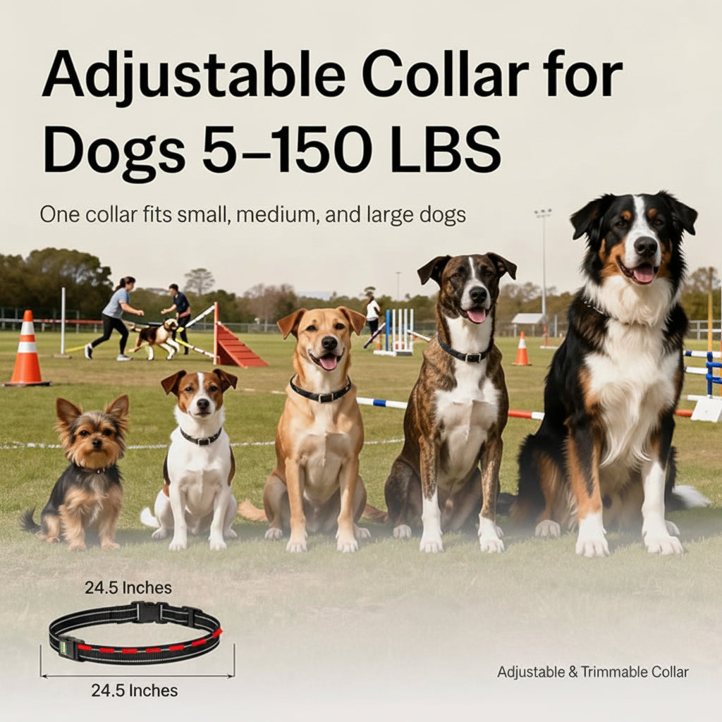 Pet Training Collar Designed For Small Medium And Large Dogs