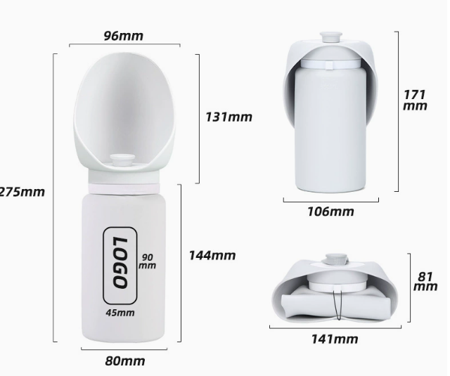 Pet travel water bottle for convenient drinking