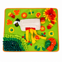 Pet treat feeding snuffle mat for indoor activities