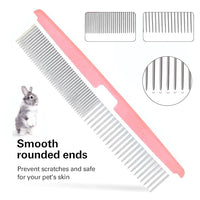 Complete small animal grooming kit including brush, glove, comb, and nail clipper