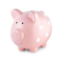 Piggy bank dot coin bank for kids with colorful design