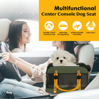 Plaid small dog car seat with soft cushion