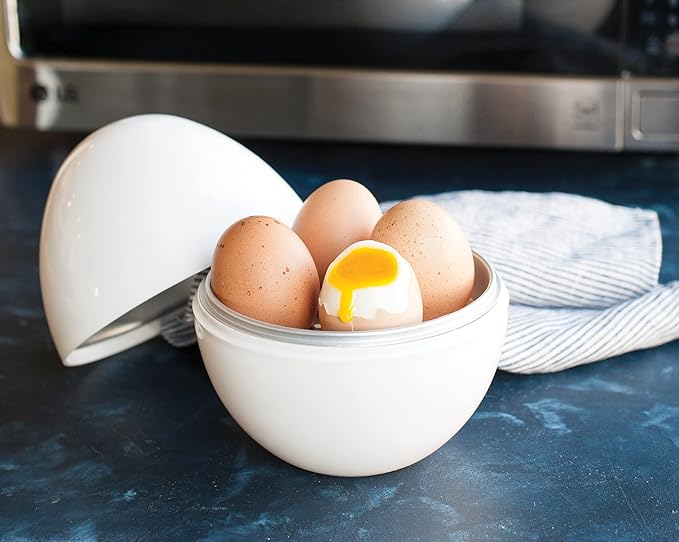 plastic microwave egg boiler for reusable kitchen cooking