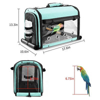 Portable Bird Cage For Small Birds With Included Food And Water Accessories