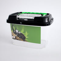 Portable Critter Carrier With Ventilated Lid And Handle