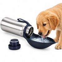 Portable outdoor water bottle for dogs and cats