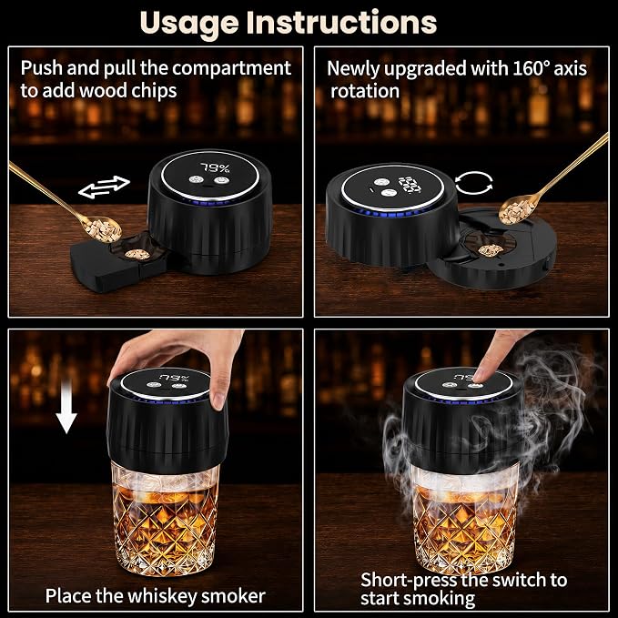 Portable electric aroma infuser for food and beverage preparation
