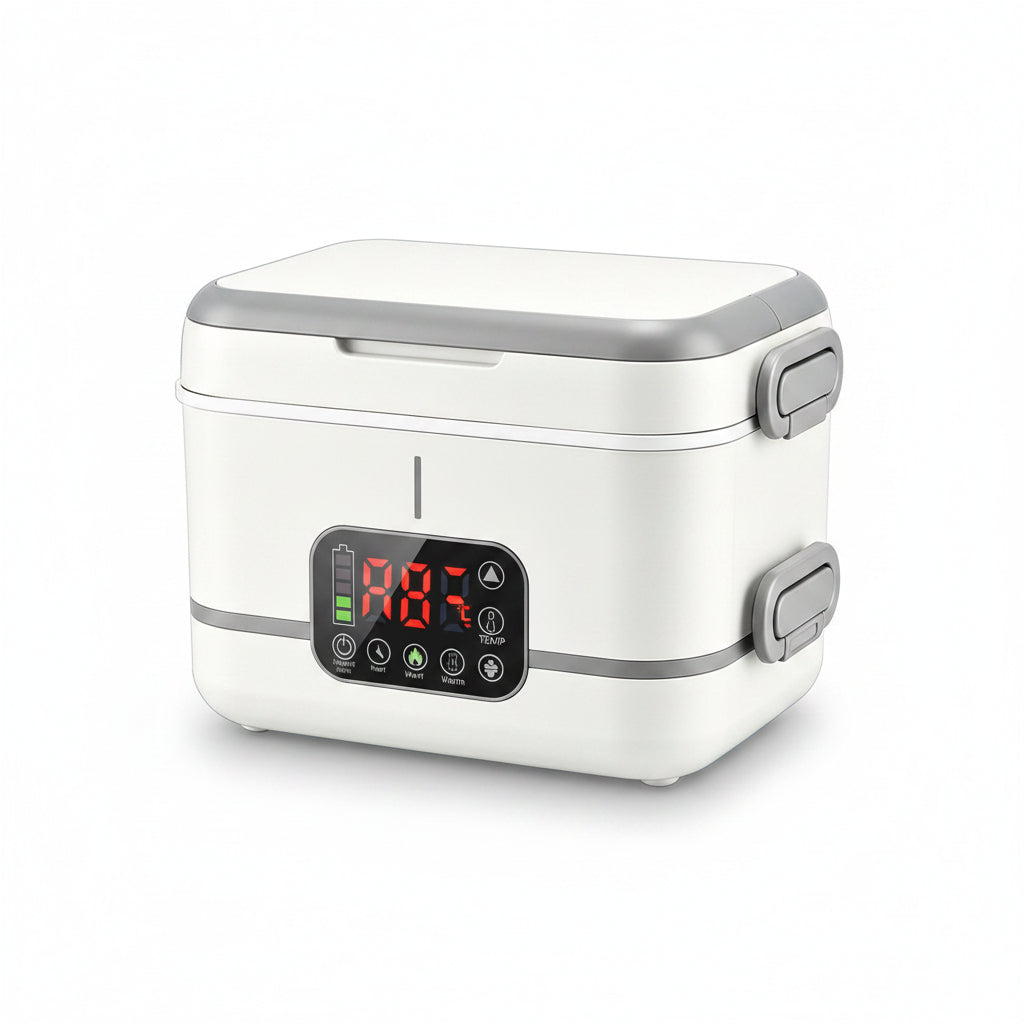 Portable food container inside electric lunch box