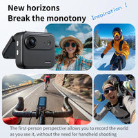 Portable outdoor photography set with camera, binoculars, tripod and storage bag