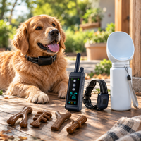 Portable pet drinking bottle with foldable design