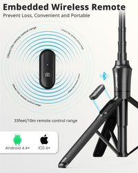 Portable Selfie Stick Tripod for iPhone and Android, Ideal for Travel, Selfies, and Vlogging