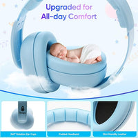 Portable baby headphones and ear muffs for infants and toddlers