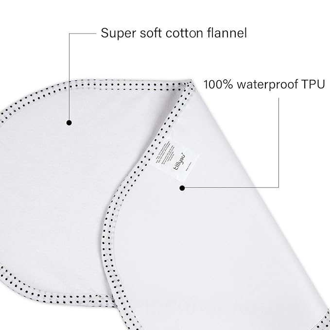 Portable changing pad liners, lightweight and ideal for travel, keeping baby’s changing pad clean.