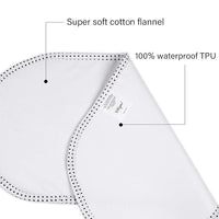 Portable changing pad liners, lightweight and ideal for travel, keeping baby’s changing pad clean.