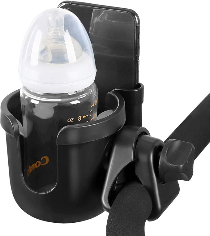 Portable cup and phone holder for travel and everyday use