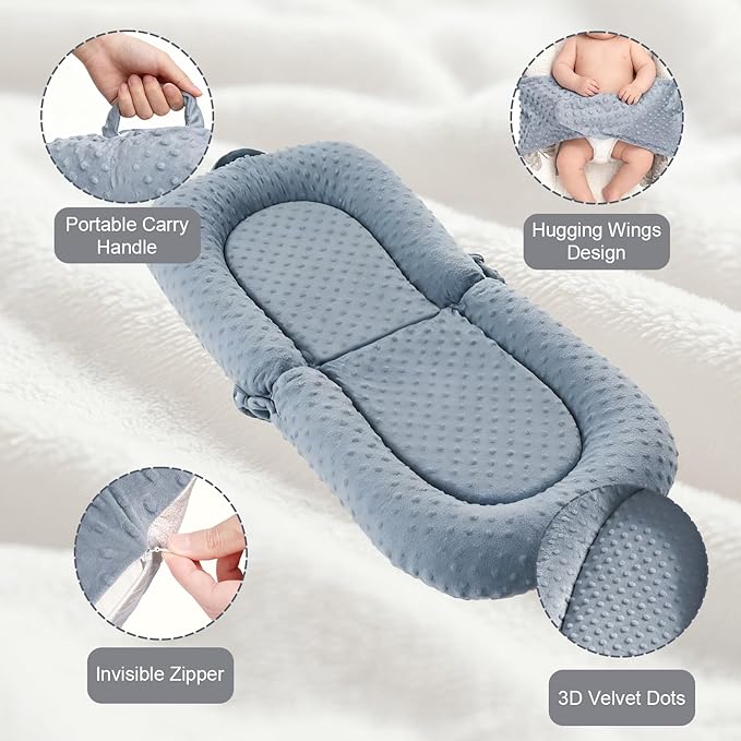 Portable baby cushion with soft padding