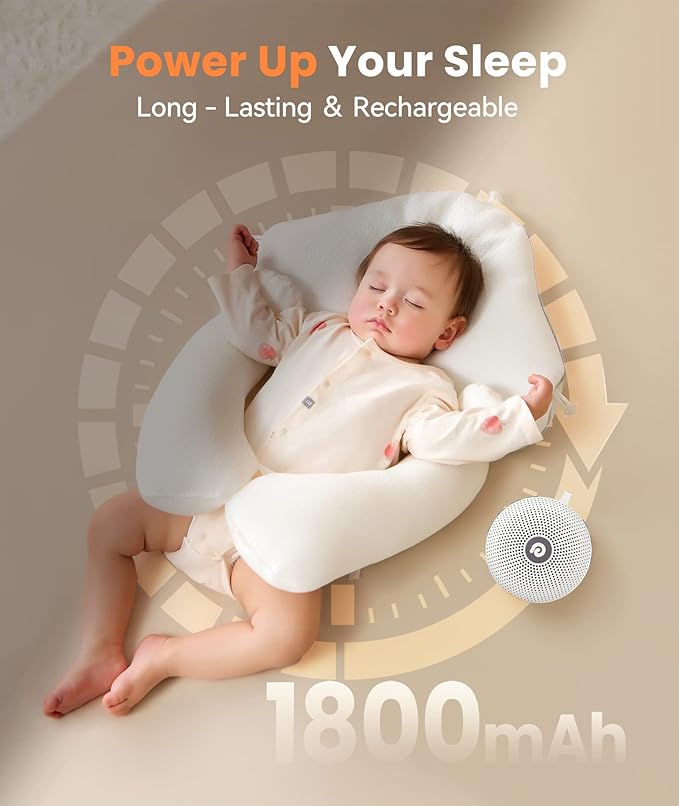 Compact Portable Noise Machine For Baby Nursery And Travel