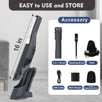 Compact Wireless Vacuum Cleaner for Car Interiors