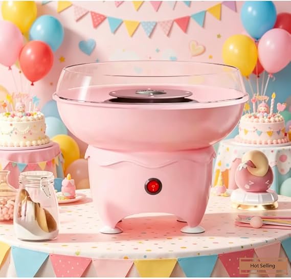 Small Candy Floss Machine with Sugar Scoop and Paper Sticks