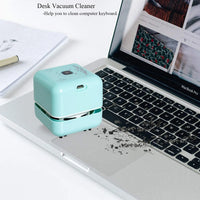 USB Rechargeable Mini Desktop Vacuum Cleaner – Blue
