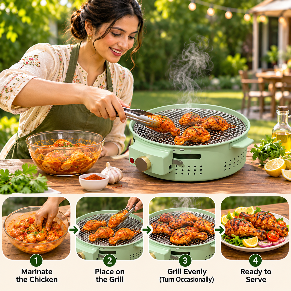 Round Electric Oven Stove for Baking, Roasting & Heating