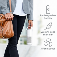 Mini Rechargeable Air Purifier for Desk, Car & Travel