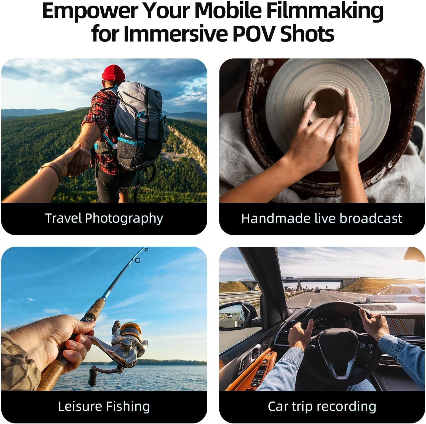 portable magnetic phone holder for travel and home use