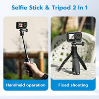 Portable monopod grip for vlogs, travel videos and outdoor recording