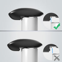 Compact rechargeable electric can opener with a space-saving handheld design for kitchen storage.