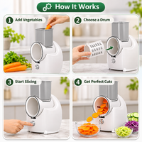 Electric Vegetable Slicer with Wireless Charging Function